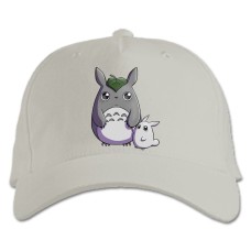 Baseball cap with Print Tonari No Totoro Cute Heroes - white