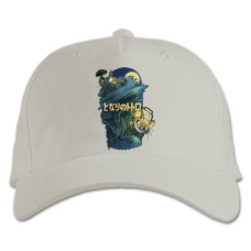 Baseball cap with Print Tonari No Totoro Theme Print - white