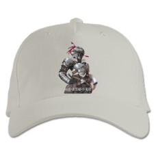 Бейсболка с принтом Убийца Гоблинов Герой - белая