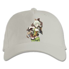 Бейсболка с принтом Убийца Гоблинов Девушка - белая