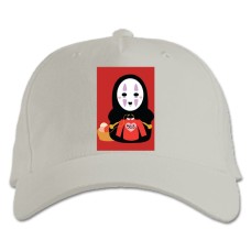 Baseball cap with Print Sen To Chihiro No Kamikakushi Kaonashi - white