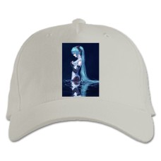 Baseball cap with Print Hatsune Miku Girl - white