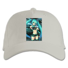 Baseball cap with Print Hatsune Miku Artist - white