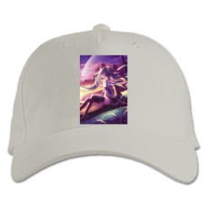 Baseball cap with Print Hatsune Miku Girl Hero - white