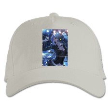 Baseball cap with Print Hatsune Miku Singing - white