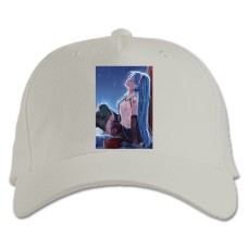 Baseball cap with Print Hatsune Miku Rain - white
