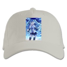 Baseball cap with Print Hatsune Miku Cute Print - white