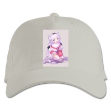 Бейсболка с принтом Кобаяши И Её Горничная-Дракон Канна Дракон - белая