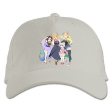Бейсболка с принтом Кобаяши И Её Горничная-Дракон Герои - белая