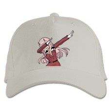 Baseball cap with Print Darling In The Franxx Funny Zero Two Dub - white