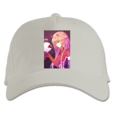 Baseball cap with Print Darling In The Franxx Amazing Zero Two - white