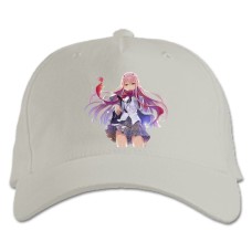 Baseball cap with Print Darling In The Franxx Amazing Zero Two Hero - white