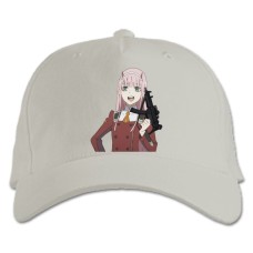 Baseball cap with Print Darling In The Franxx Dangerous Zero Two - white