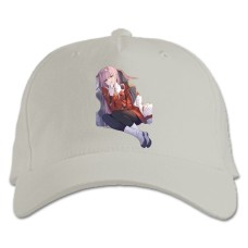 Baseball cap with Print Darling In The Franxx Cute Zero Two - white