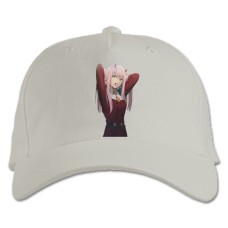 Baseball cap with Print Darling In The Franxx Beautiful Zero Two - white