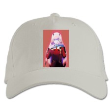 Baseball cap with Print Darling In The Franxx Beautiful Zero Two Hero - white