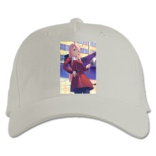 Baseball cap with Print Darling In The Franxx Hero Girl Zero Two - white