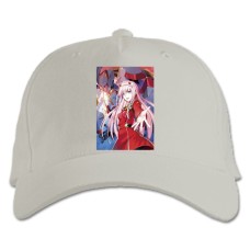 Baseball cap with Print Darling In The Franxx Gorgeous Zero Two - white