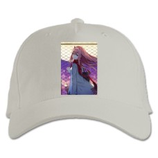 Baseball cap with Print Darling In The Franxx Perfect Zero Two - white