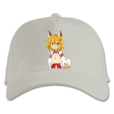 Baseball cap with Print Sewayaki Kitsune No Senko-San Girl - white