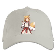 Baseball cap with Print Sewayaki Kitsune No Senko-San Girl Hero - white