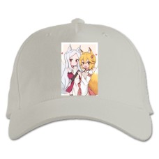 Baseball cap with Print Sewayaki Kitsune No Senko-San Girls - white