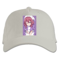 Baseball cap with Print Blend S Miu Amano - white