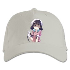 Baseball cap with Print Blend S Maika Sakuranomiya Print - white
