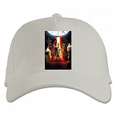 Baseball cap with Print 9 Nine First - white