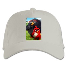 Baseball cap with Print Angry Birds With Egg - white