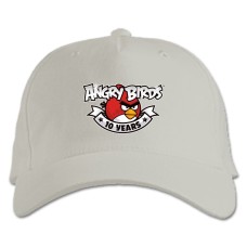 Baseball cap with Print Angry Birds 10 Years - white
