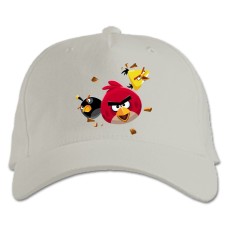 Baseball cap with Print Angry Birds Game Version - white