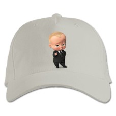 Baseball cap with Print Baby Boss Child - white