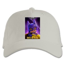 Бейсболка с принтом Лего Бетгёрл Она Босс - белая