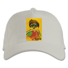 Бейсболка с принтом Лего Робин - белая