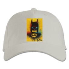 Бейсболка с принтом Лего Бэтмен - белая