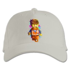 Бейсболка с принтом Лего Герой - белая
