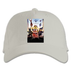 Бейсболка с принтом Лего Кино Тематика - белая