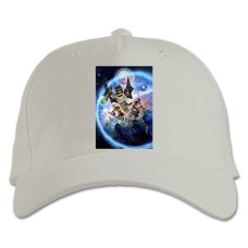 Бейсболка с принтом Лего Планета - белая