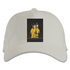 Бейсболка с принтом Лего Во Все Тяжкие - белая