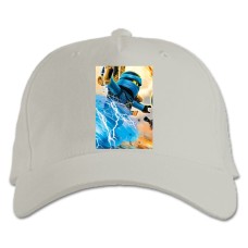 Бейсболка с принтом Лего Ниндзяго Воин - белая