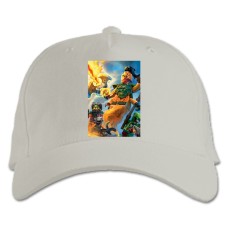 Бейсболка с принтом Лего Ниндзяго Воины - белая