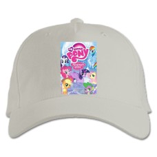 Бейсболка с принтом Моя Маленькая Пони Дружба Это Магия 2 - белая