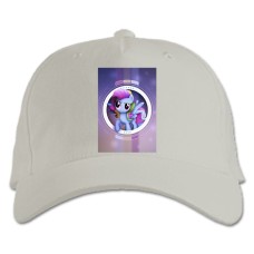 Бейсболка с принтом Моя Маленькая Пони Прикольный Арт - белая