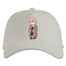 Baseball cap with Print Beyond The Boundary Mirai Kuriyama - white