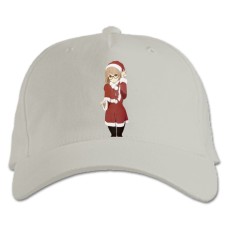 Baseball cap with Print Beyond The Boundary Christmas Kuriyama Mirai - white