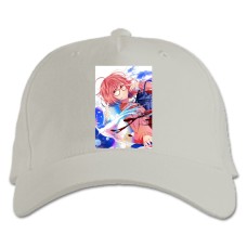 Baseball cap with Print Beyond The Boundary Kuriyama Mirai Hero - white
