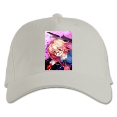 Baseball cap with Print Beyond The Boundary Kuriyama Mirai Girl - white