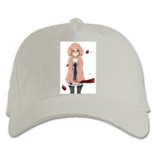 Baseball cap with Print Beyond The Boundary Funny Kuriyama Mirai - white