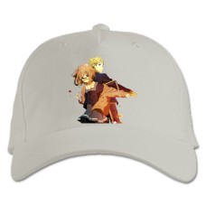 Baseball cap with Print Beyond The Boundary Akihito With Kuriyama - white